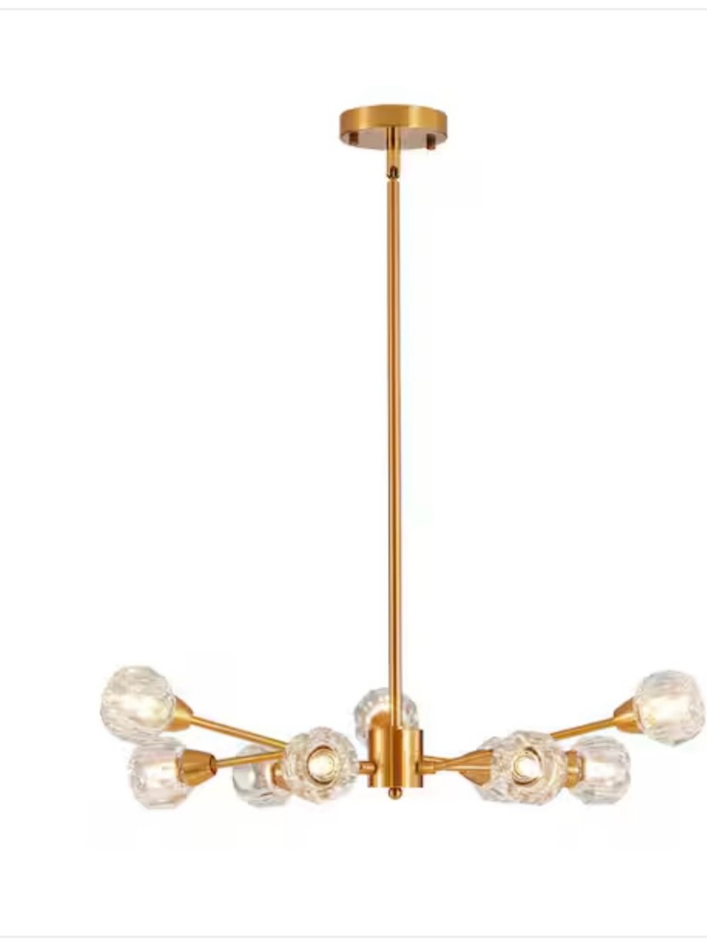 New Gold 9 Light Modern Chandelier Pendant
